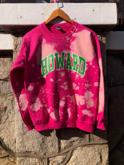 Pink howard 2025 university sweatshirt