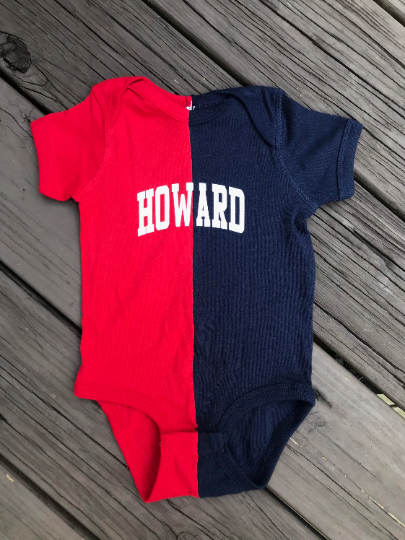 Atlanta Braves White Homemade baby bodysuit.