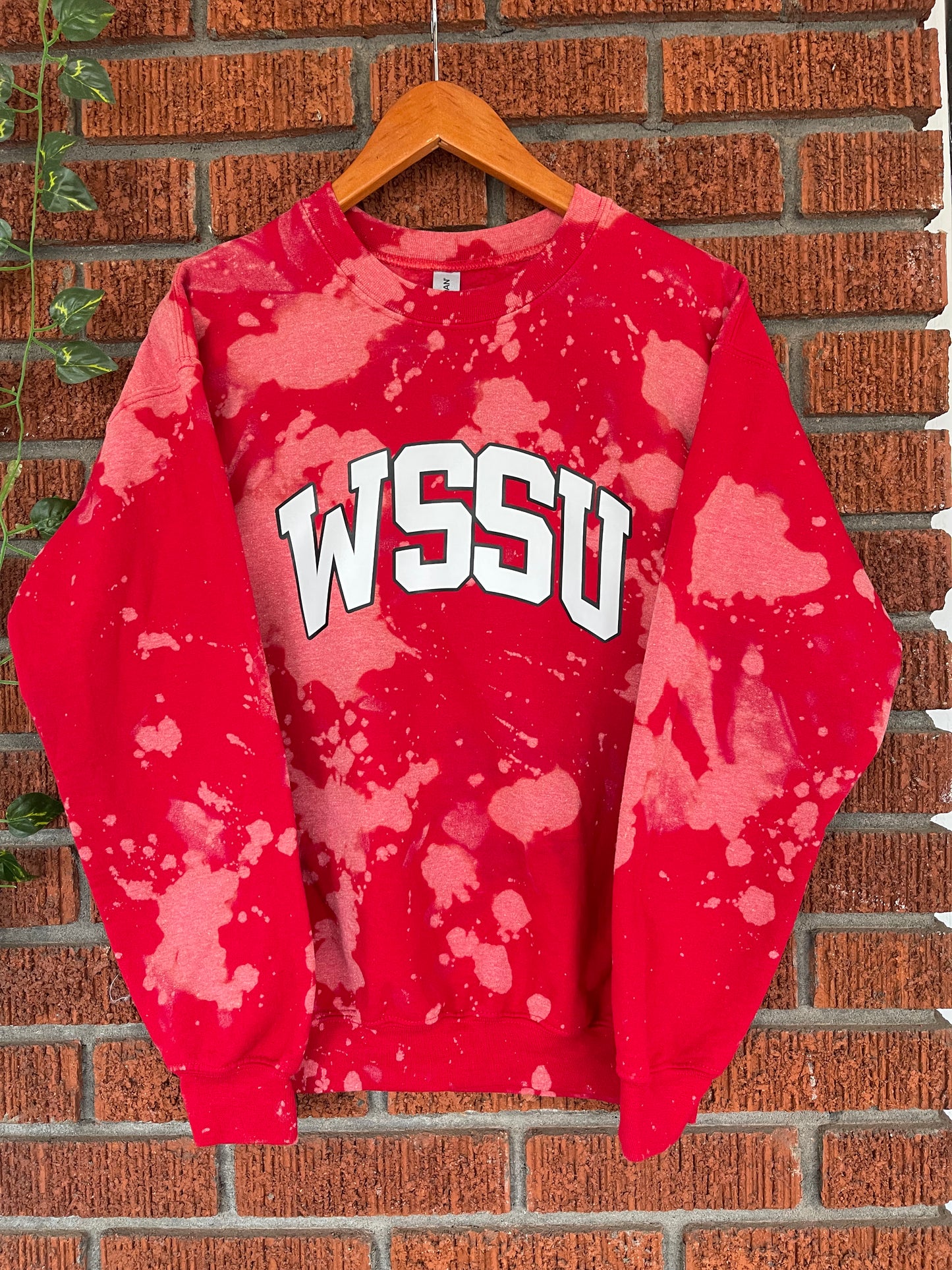 Handmade WSSU DST Color-Way Hand Bleached Crewneck Sweatshirt