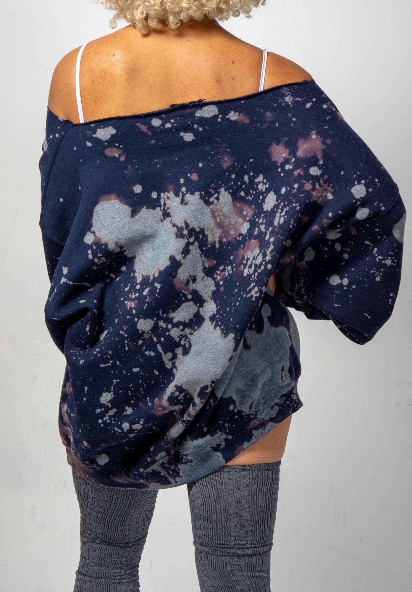 Handmade Dallas Cowboys Navy White Star Hand Bleached Unisex Sweatshir –  Cami Co. Lace Designs