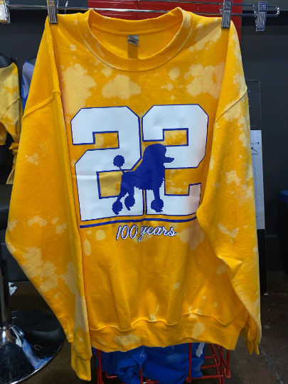 Handmade SGRho 1922 Centennial Hand Bleached Crewneck Sweatshirt