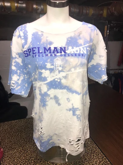 Custom Handmade T-Shirt! Bleached and Distressed!!