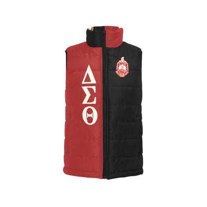 The DST Red Black Puffer Vest