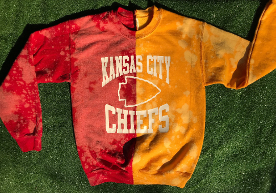 Rustic KC Chiefs Bleached Tee